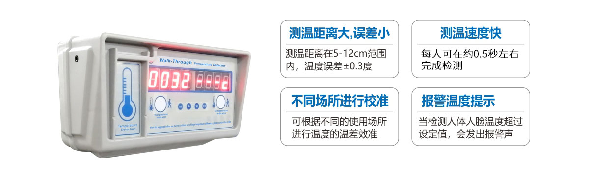 人体测温安检门,中安谐