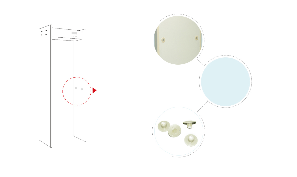 TD-800C,酒店,土豪金,定制,安检门,金属探测门,产品