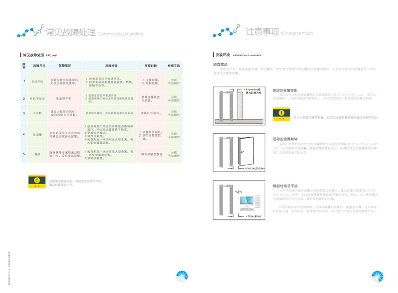 安检门说明书,椭圆安检门,横梁安检门