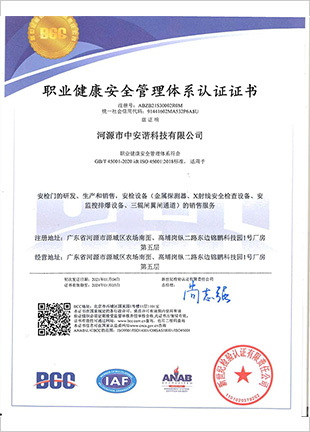 河源工厂ISO45001：2018 中文