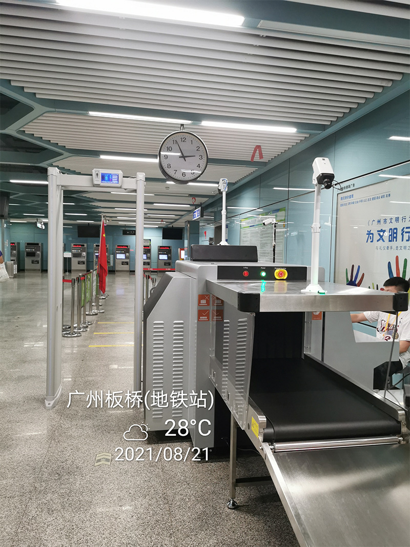 中安谐广州地铁安检门使用案例