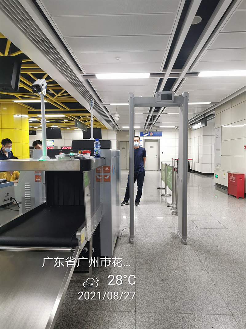 中安谐广州地铁安检门使用案例