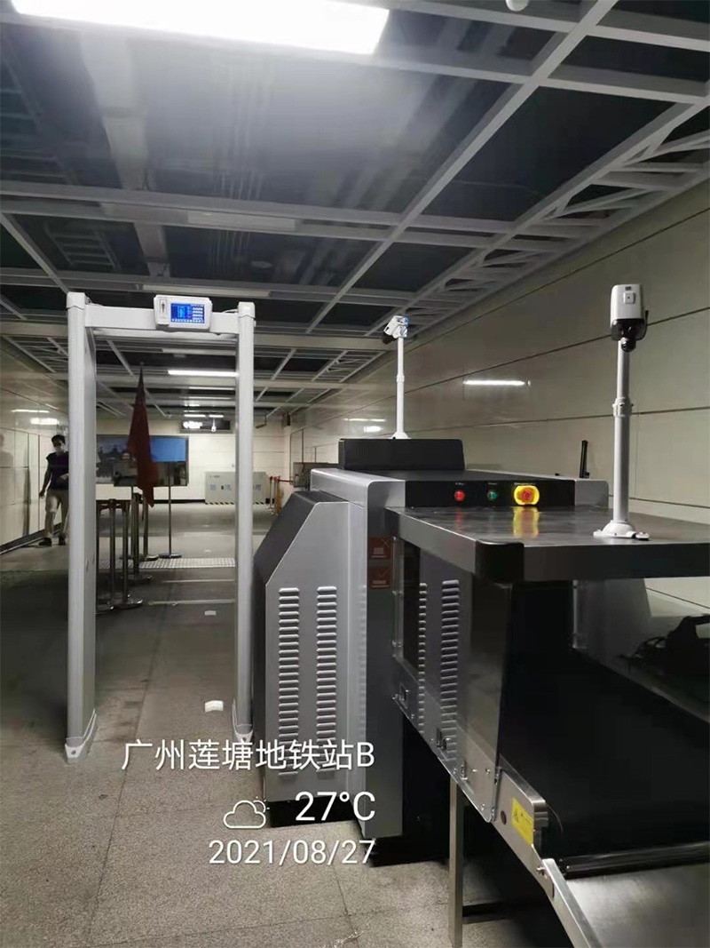 中安谐广州地铁安检门使用案例