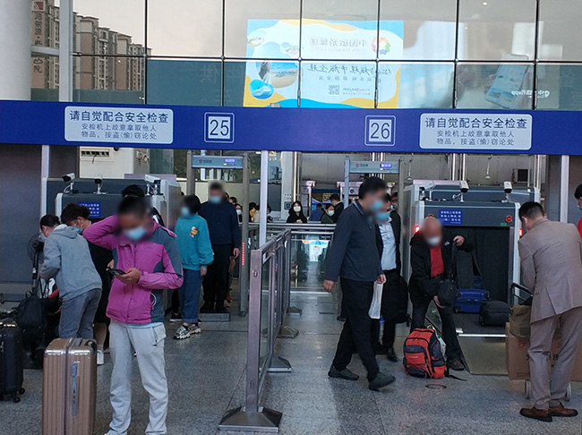 中安谐安检门在深圳北站多年使用案例 为铁路安全保驾护航