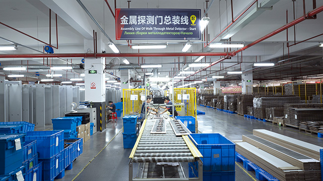<b>使用自动化生产线后 实现月保产3000台安检门</b>